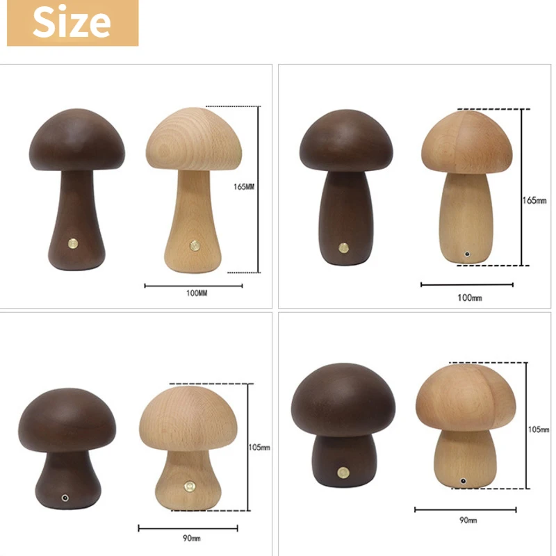 Cute Mushroom LED Night Light  - Desk Setup White 리뷰 및 가격