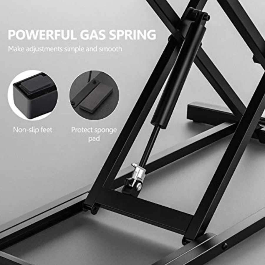 Height Adjustable Standing Des - Monitor Riser Wood 리뷰 및 가격