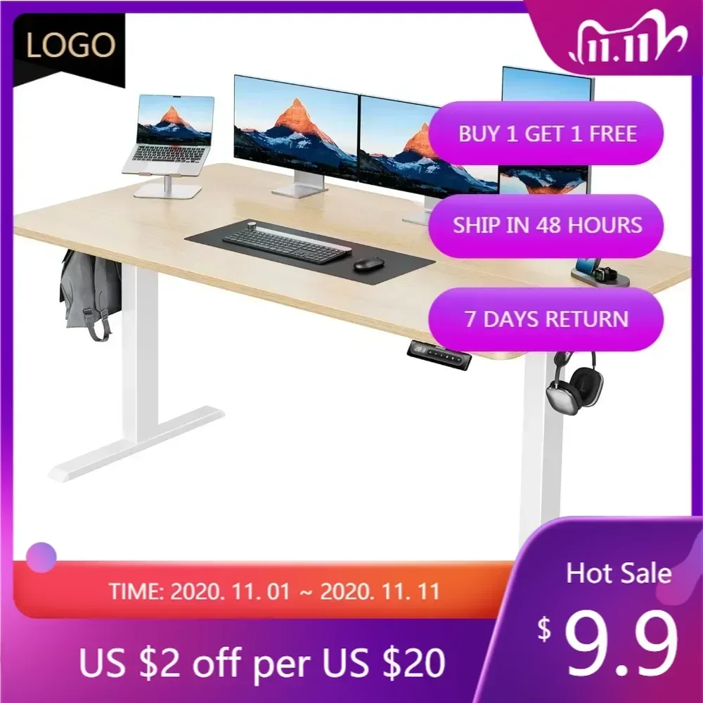 HUANUO 55 x 28 Electric Standi - Desk Setup Headphone Stand 리뷰 및 가격