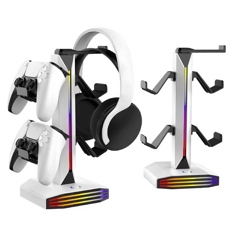 B47C RGB Earphone Rack For PC  - Desk Setup Headphone Stand 리뷰 및 가격