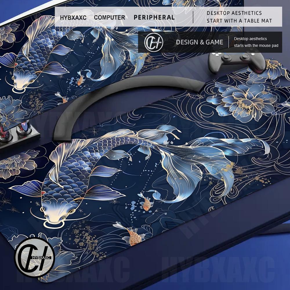 Japanese Koi Fish Desk Mat XXL - Desk Setup Blue 리뷰 및 가격