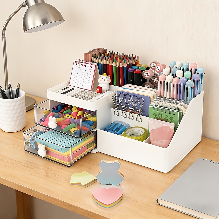 Cute Rabbit Desk Organizer Pen - Sticky Memo Holder 리뷰 및 가격