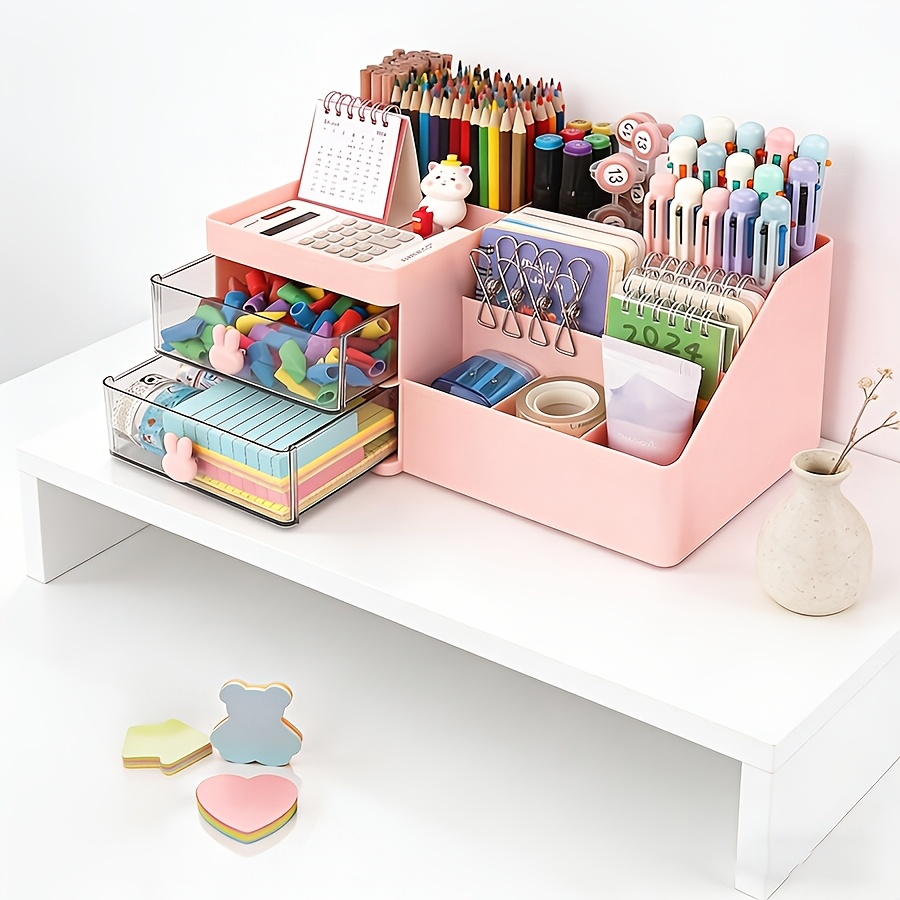 Cute Rabbit Desk Organizer Pen - Sticky Memo Holder 리뷰 및 가격