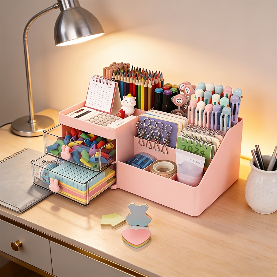 Cute Rabbit Desk Organizer Pen - Sticky Memo Holder 리뷰 및 가격