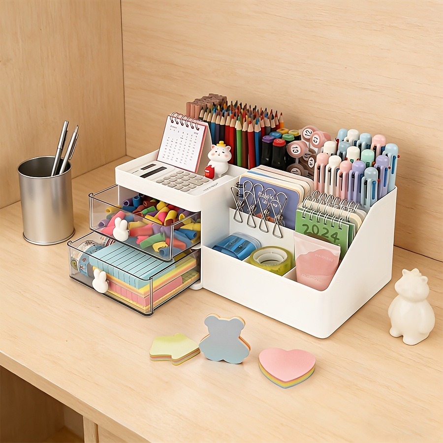 Cute Rabbit Desk Organizer Pen - Sticky Memo Holder 리뷰 및 가격
