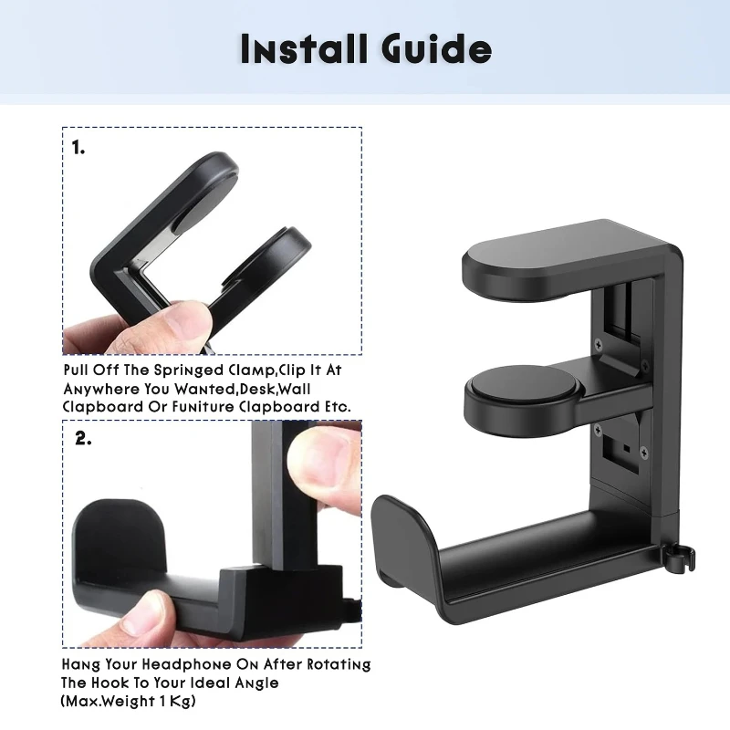 Space Saving Adjustable Headph - Desk Setup Headphone Stand 리뷰 및 가격