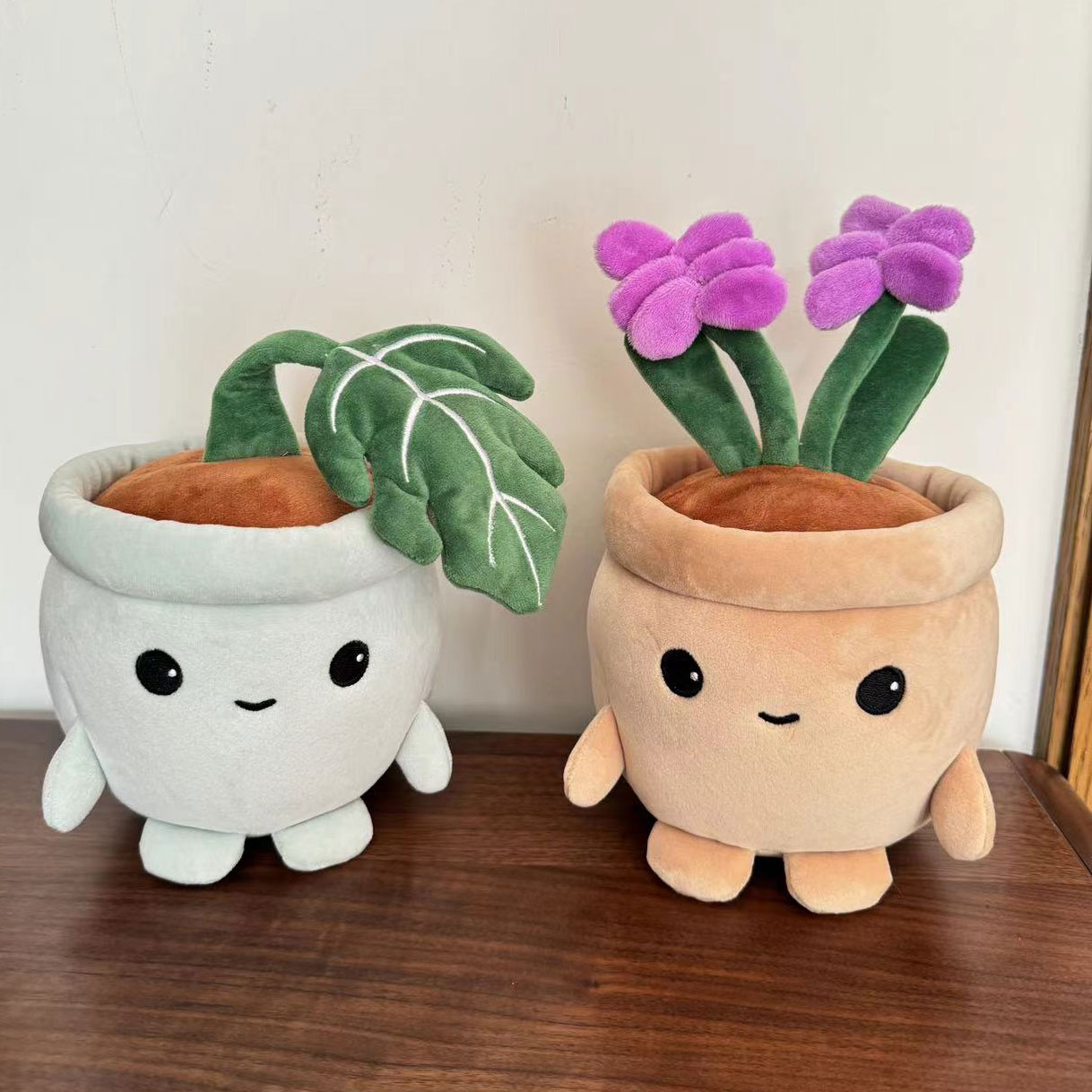Cute Monstera Plush Potted Pla - Desk Setup Plant 리뷰 및 가격