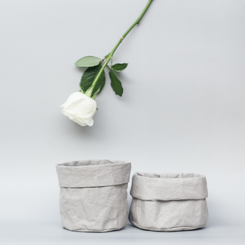 Retro Kraft Paper  Flower Bask - Desk Setup Plant 리뷰 및 가격