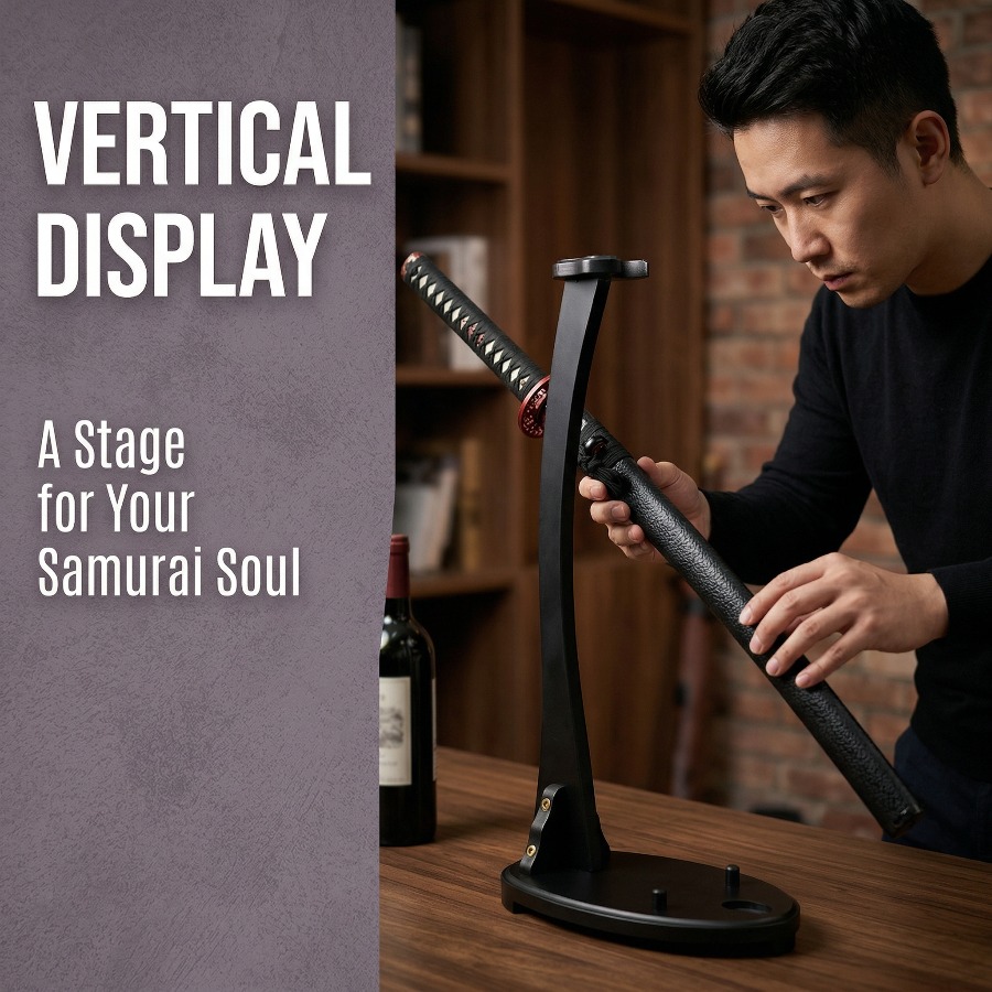 Vertical Katana Stand Sword Sh - Desk Setup Shelves 리뷰 및 가격