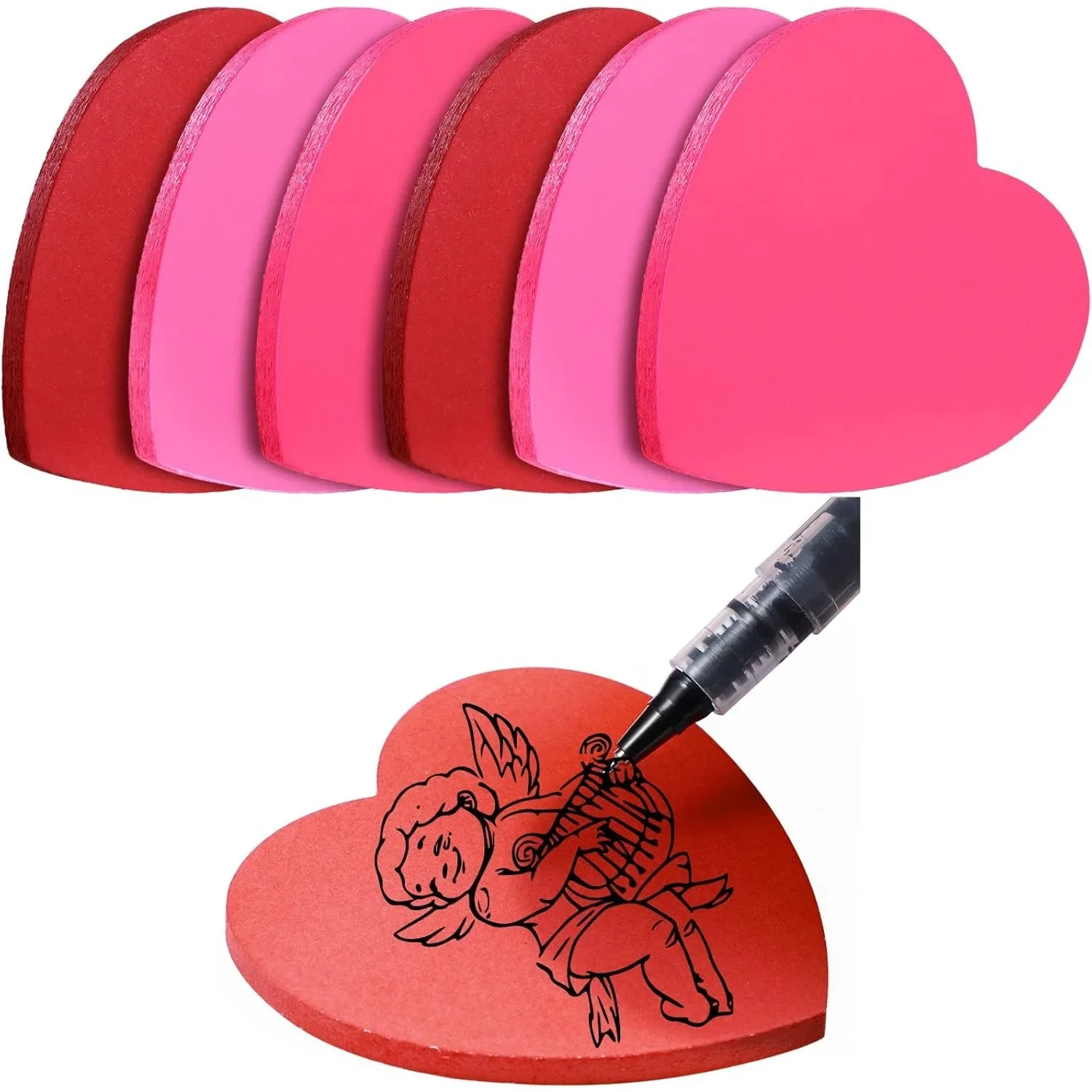 Heart Shaped Cute Sticky Notes - Sticky Memo Holder 리뷰 및 가격