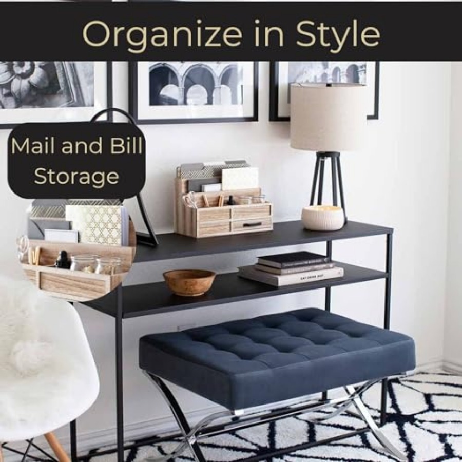 Mail Organizer with Drawer and - Drawer Organizer Bamboo 리뷰 및 가격