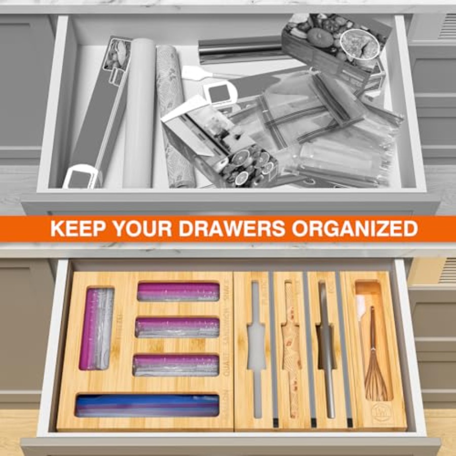 9 IN1 Bamboo Storage Bag Drawe - Drawer Organizer Bamboo 리뷰 및 가격