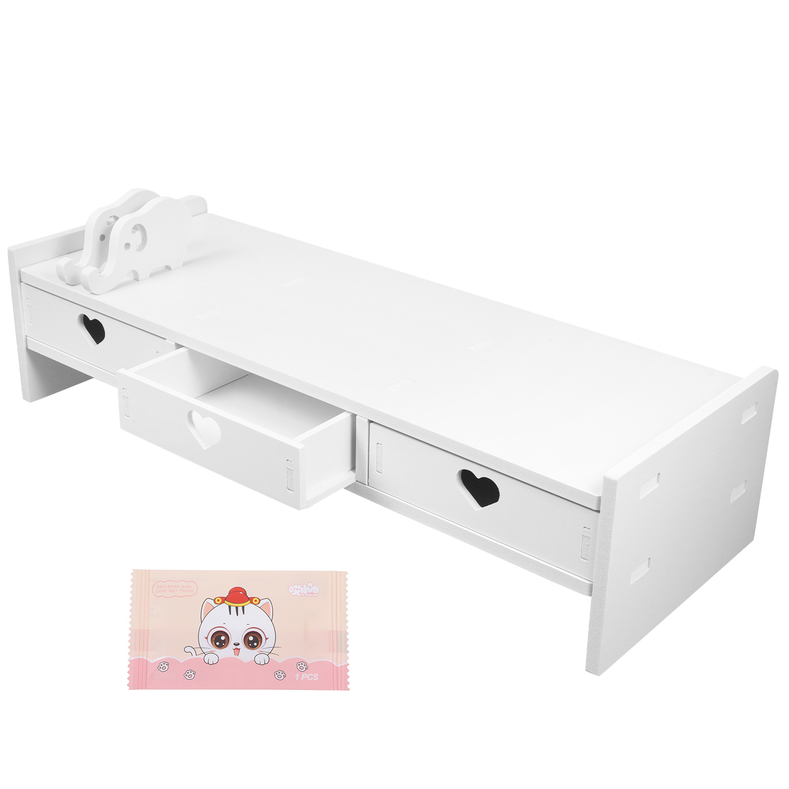 Keyboard Storage Rack Monitor  - Monitor Riser Wood 리뷰 및 가격