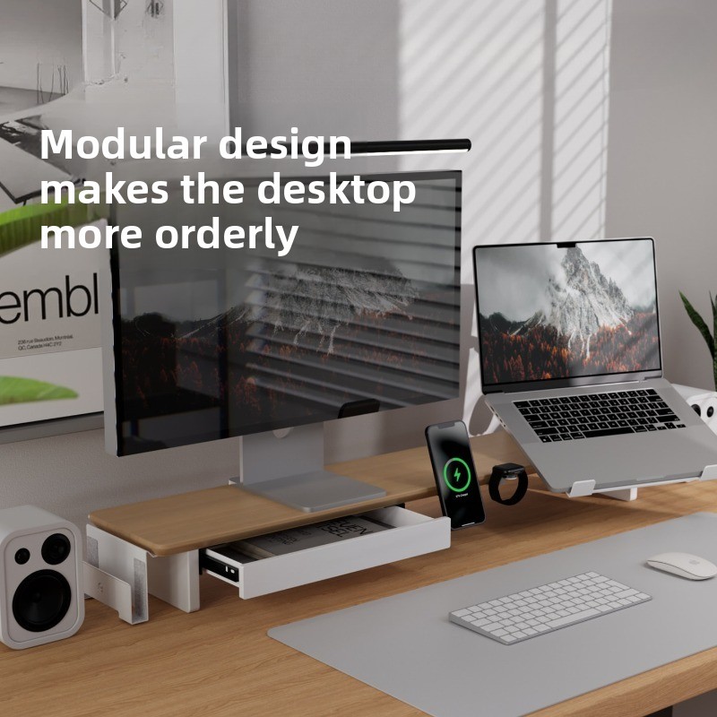 Modern Solid Wood Monitor Stan - Monitor Riser Wood 리뷰 및 가격