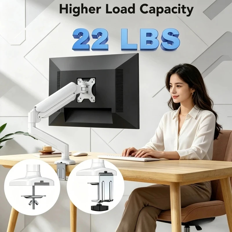 Single Monitor Desk Mount Arm– - Monitor Arm Clamp 리뷰 및 가격