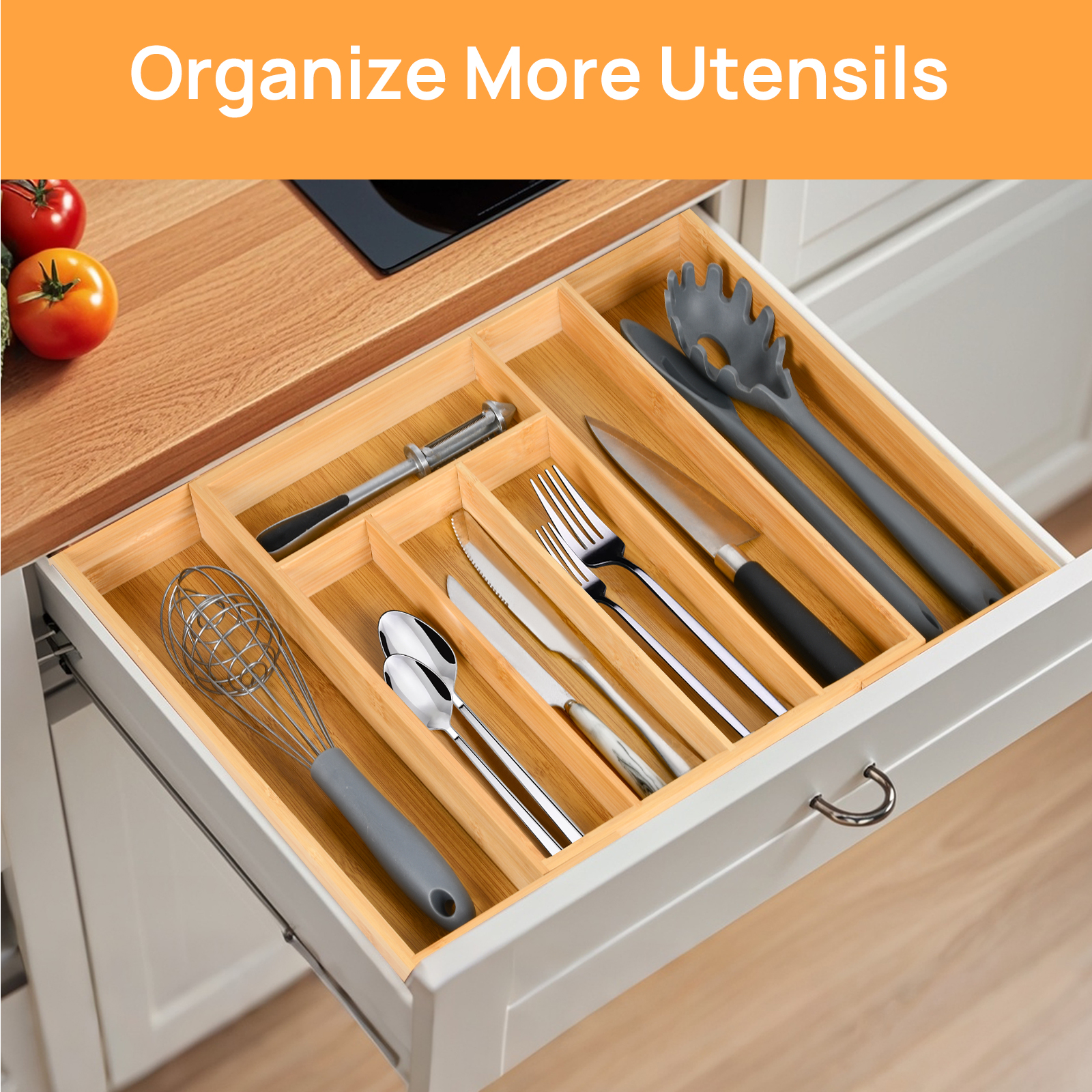 Bamboo Kitchen Drawer Organize - Drawer Organizer Bamboo 리뷰 및 가격