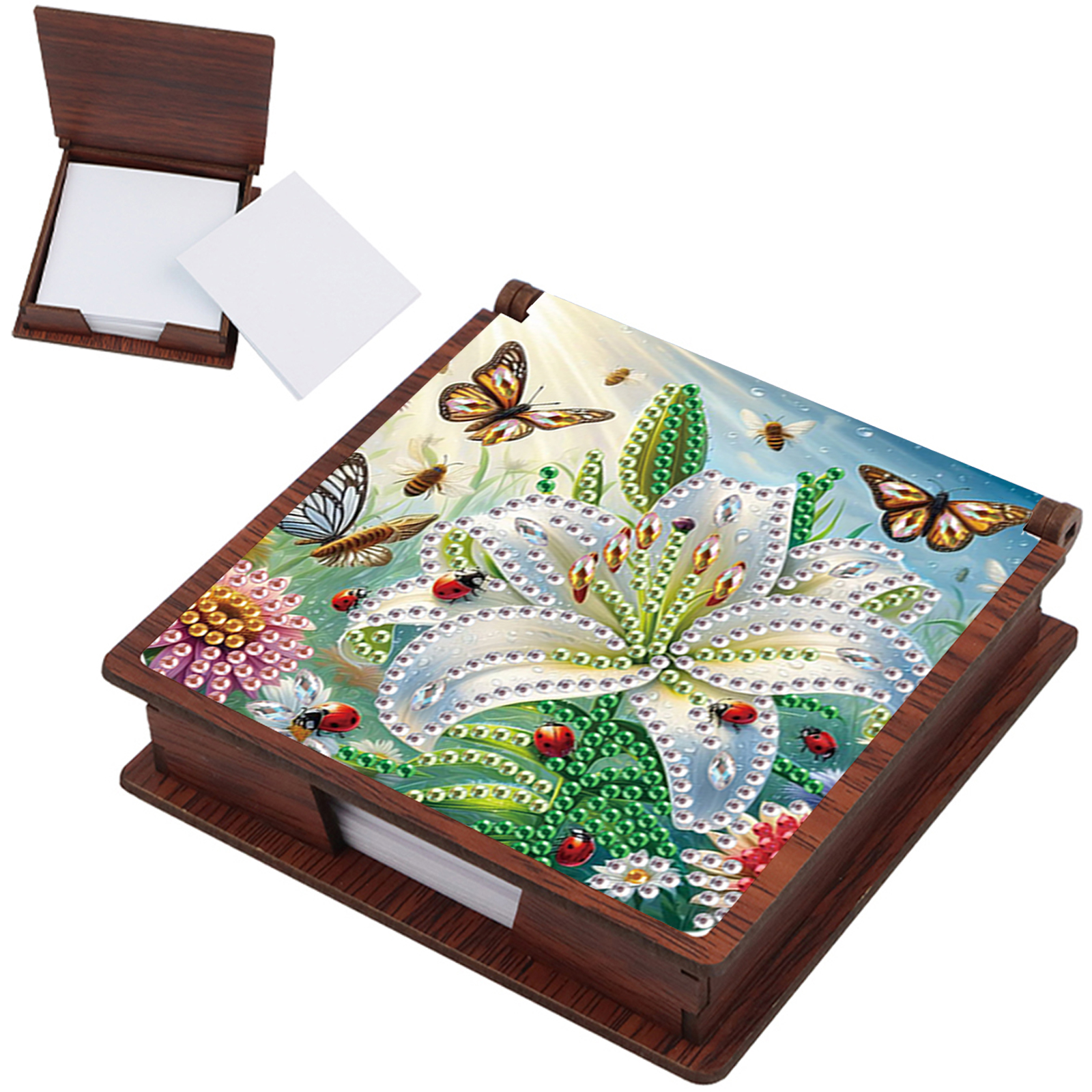 Wooden DIY Memo Paper Storage  - Sticky Memo Holder 리뷰 및 가격