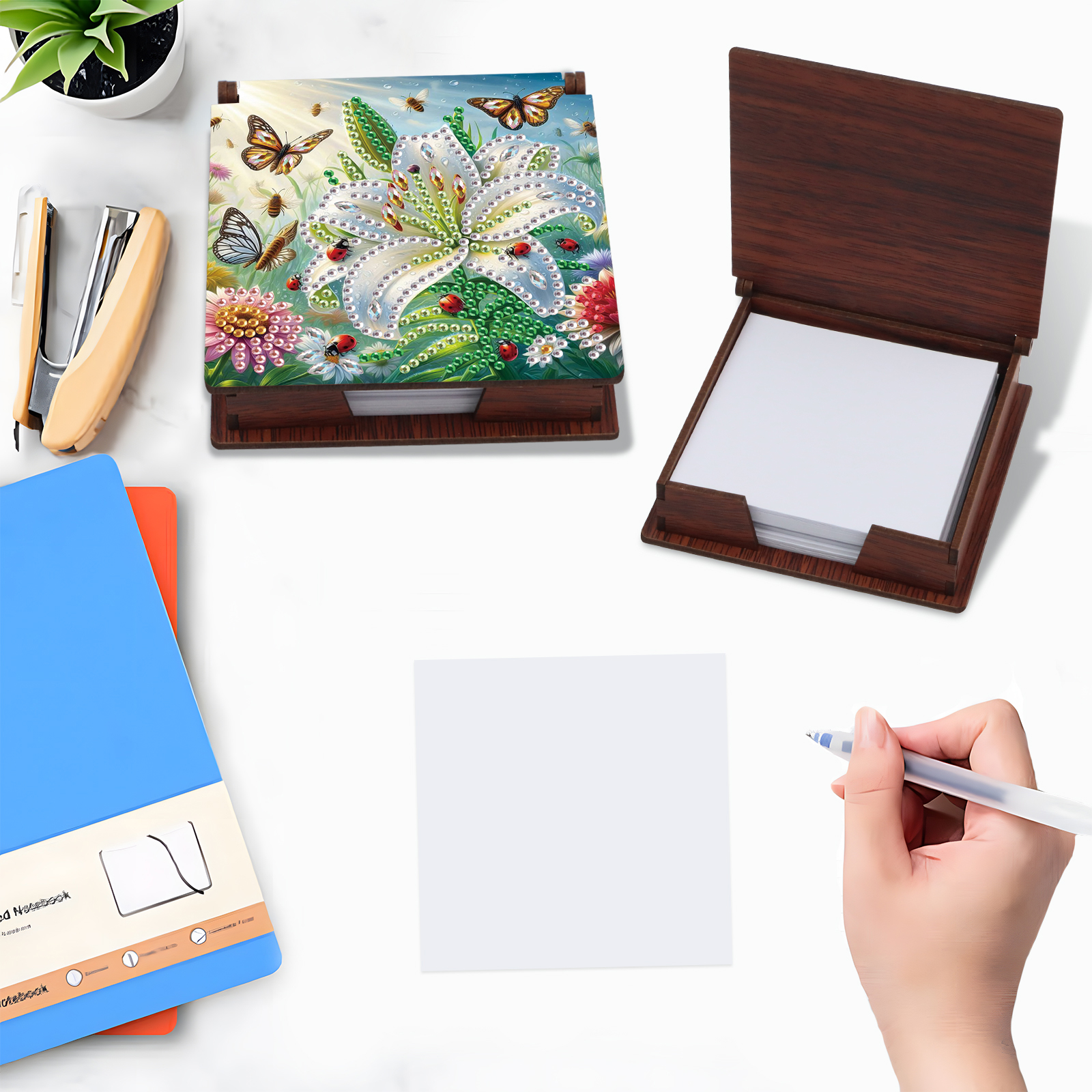 Wooden DIY Memo Paper Storage  - Sticky Memo Holder 리뷰 및 가격