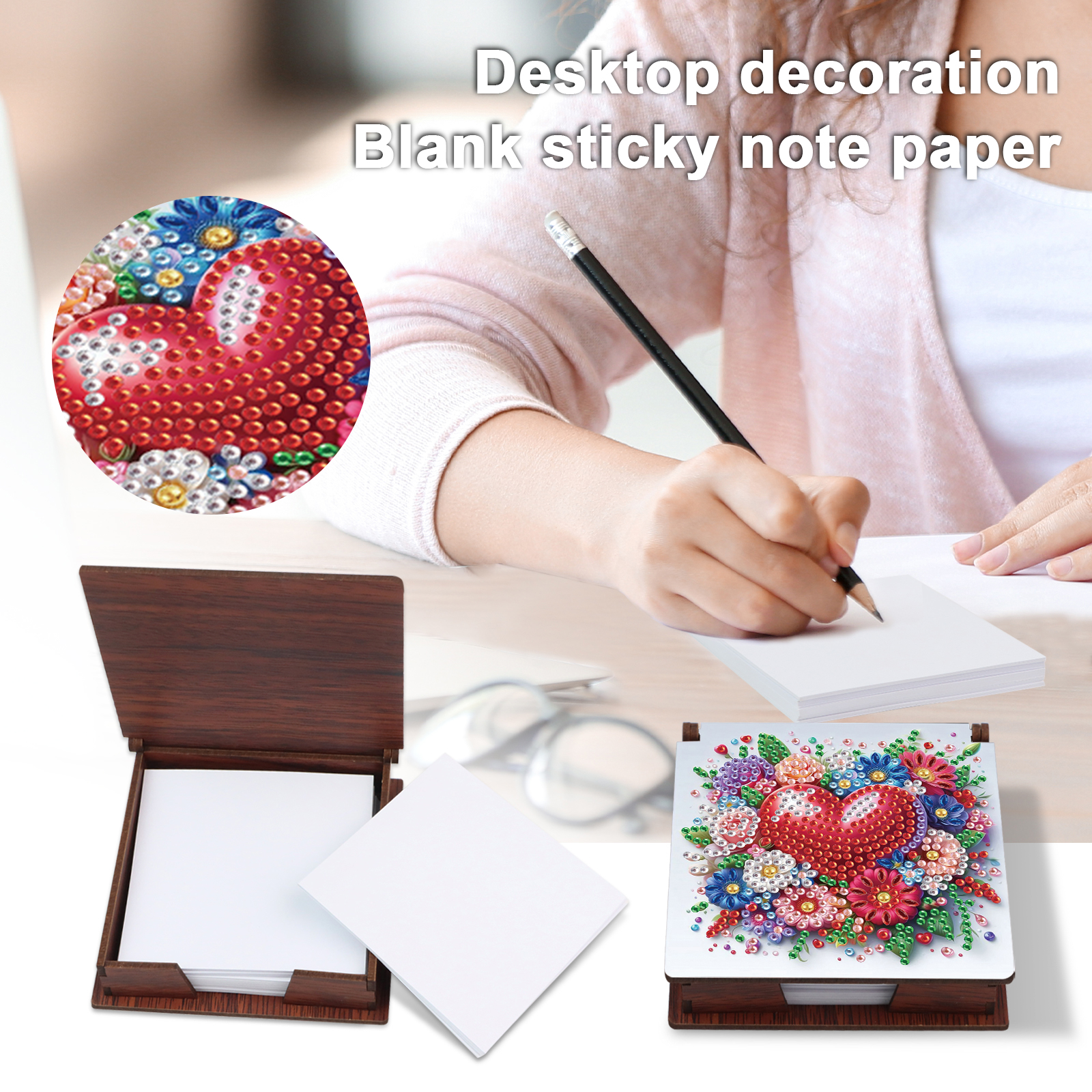 Wooden DIY Memo Paper Storage  - Sticky Memo Holder 리뷰 및 가격