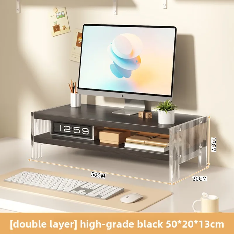 Acrylic Desktop Cuter Elevatio - Monitor Riser Wood 리뷰 및 가격