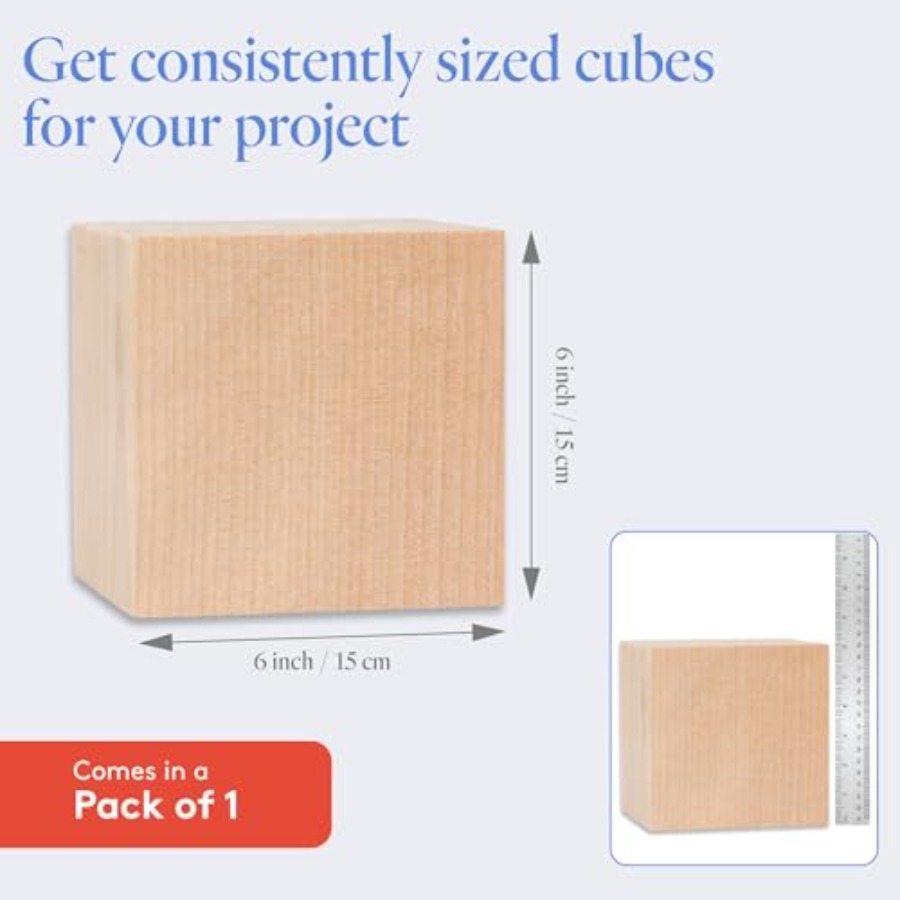 DIY Wood Cubes, Pack of 1 Larg - Monitor Riser Wood 리뷰 및 가격