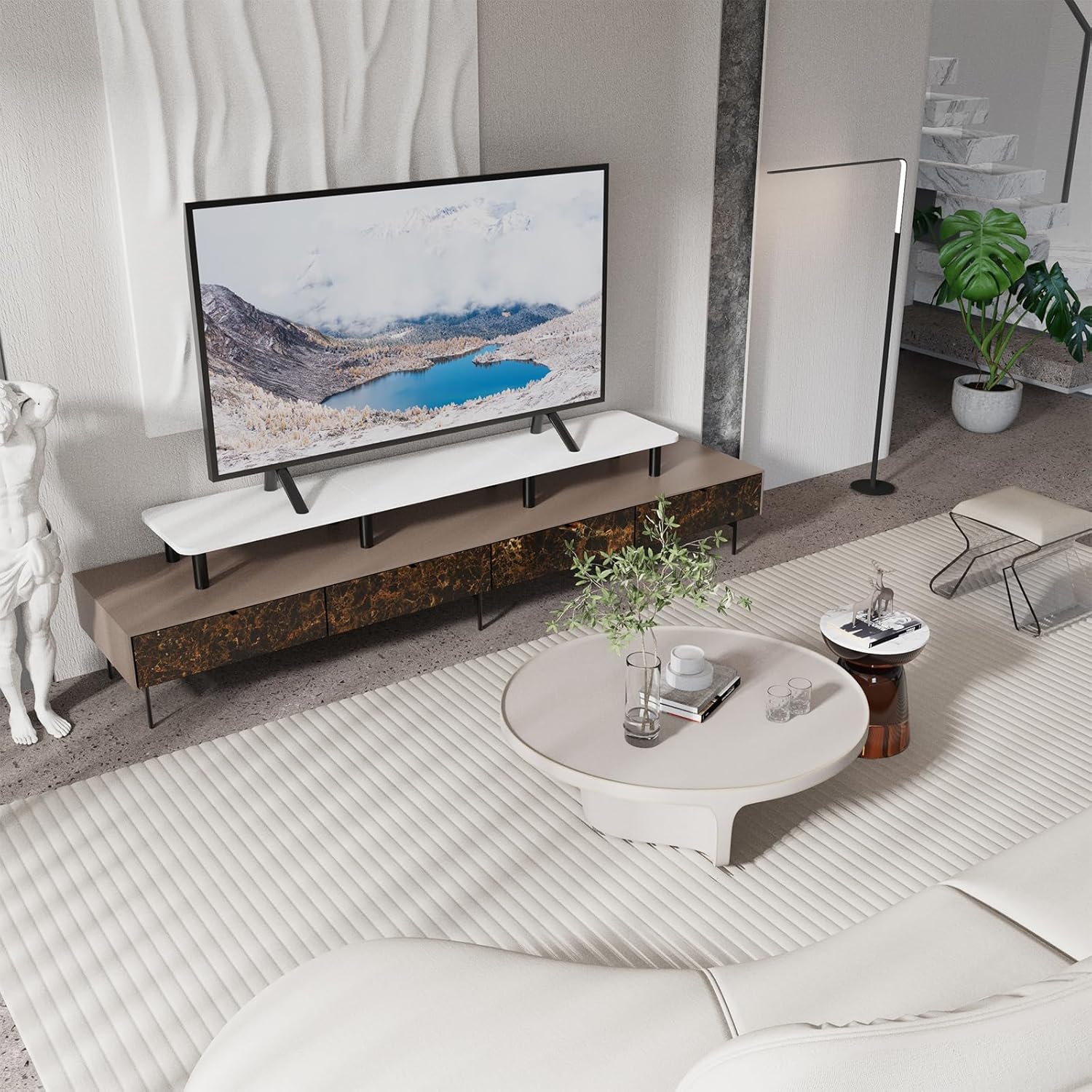 Dual Monitor Stand Riser 43.7  - Monitor Riser Wood 리뷰 및 가격