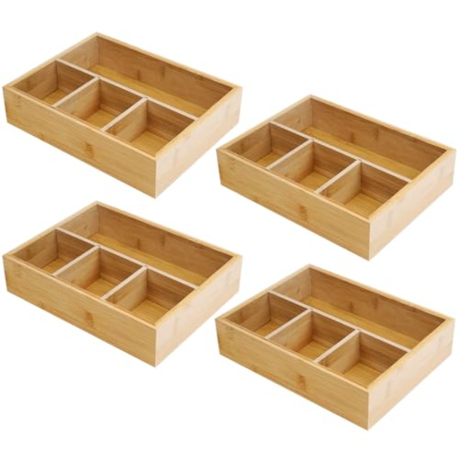4 Pack Bamboo Tea Bag Organize - Drawer Organizer Bamboo 리뷰 및 가격
