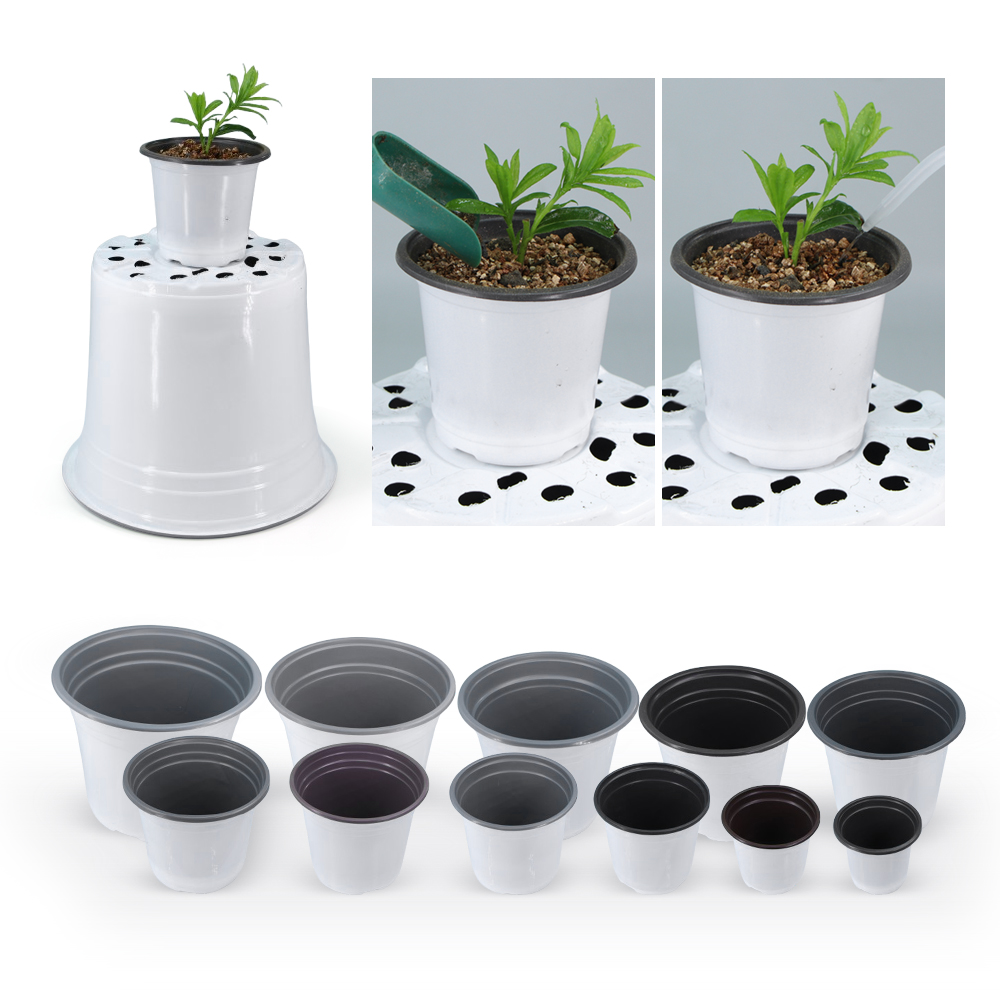 Garden White Plasticc Flowerpo - Desk Setup Plant 리뷰 및 가격